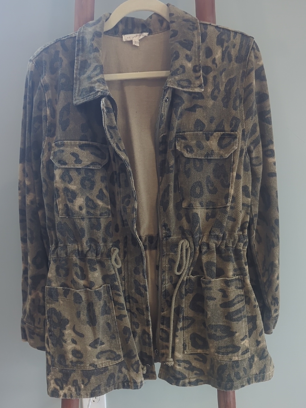Mystree Leopard Utility Jacket